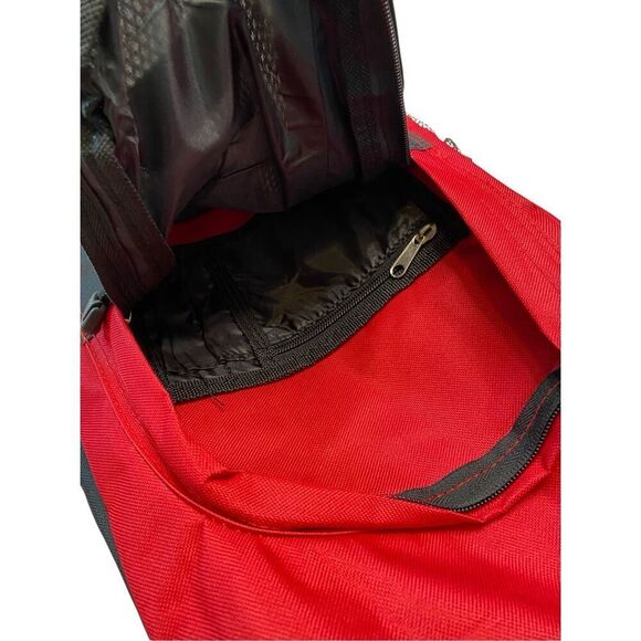 Overland Generation X Backpack Red New With Tags Travel School Hiking Laptop Bag - Picture 6 of 10